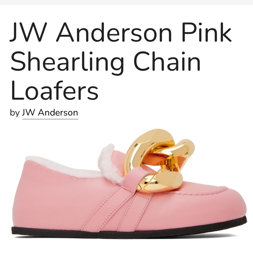 Pink JW Anderson Buckle loafers - Picture 2 of 6